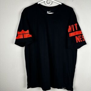 Nike LeBron Witness T Shirt Mens XL Black Red Excellent Dri-FIT Basketball Tee
